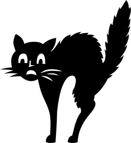 457x500 Scared Cat Public Domain Vectors