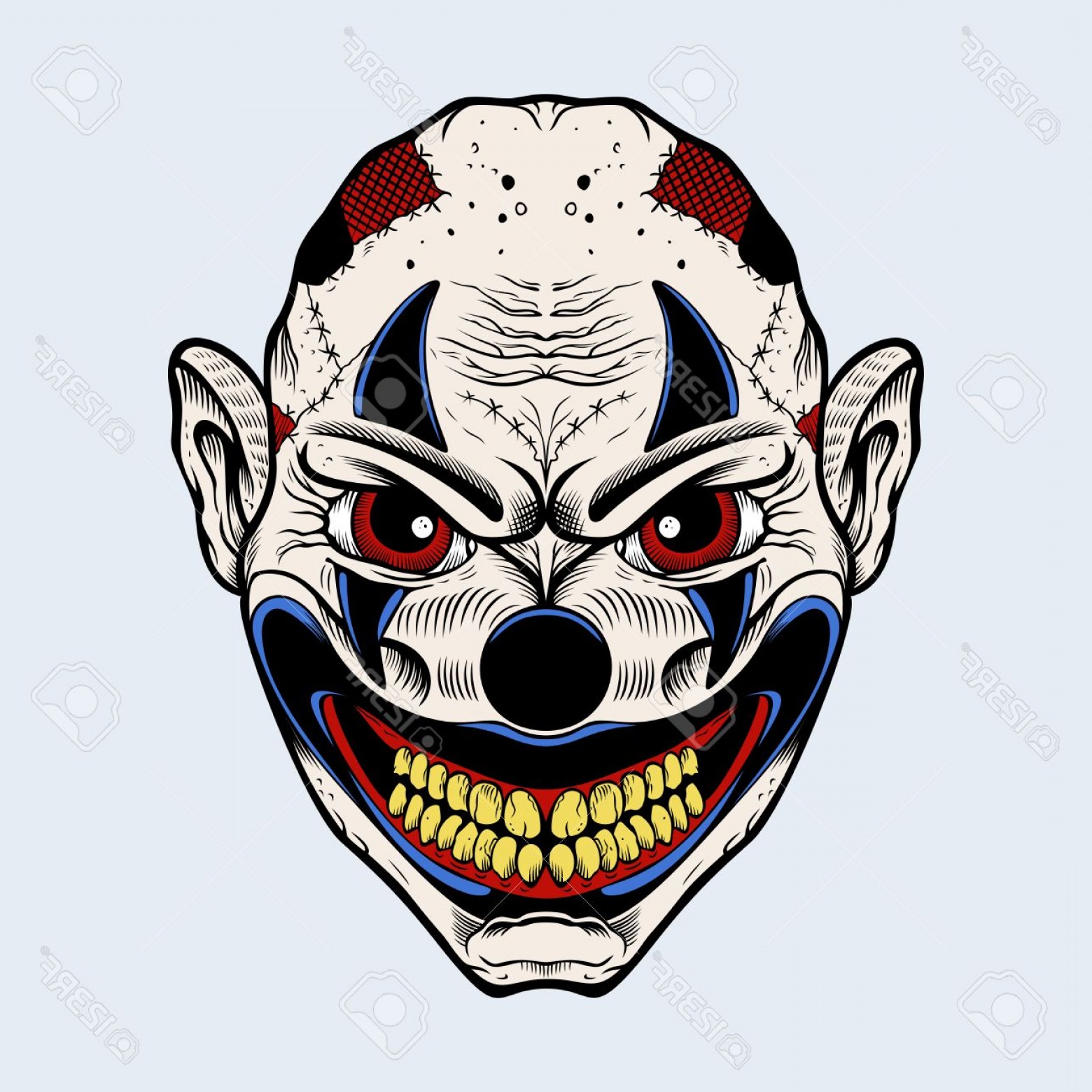 1560x1560 Creepy Clown Vector Createmepink