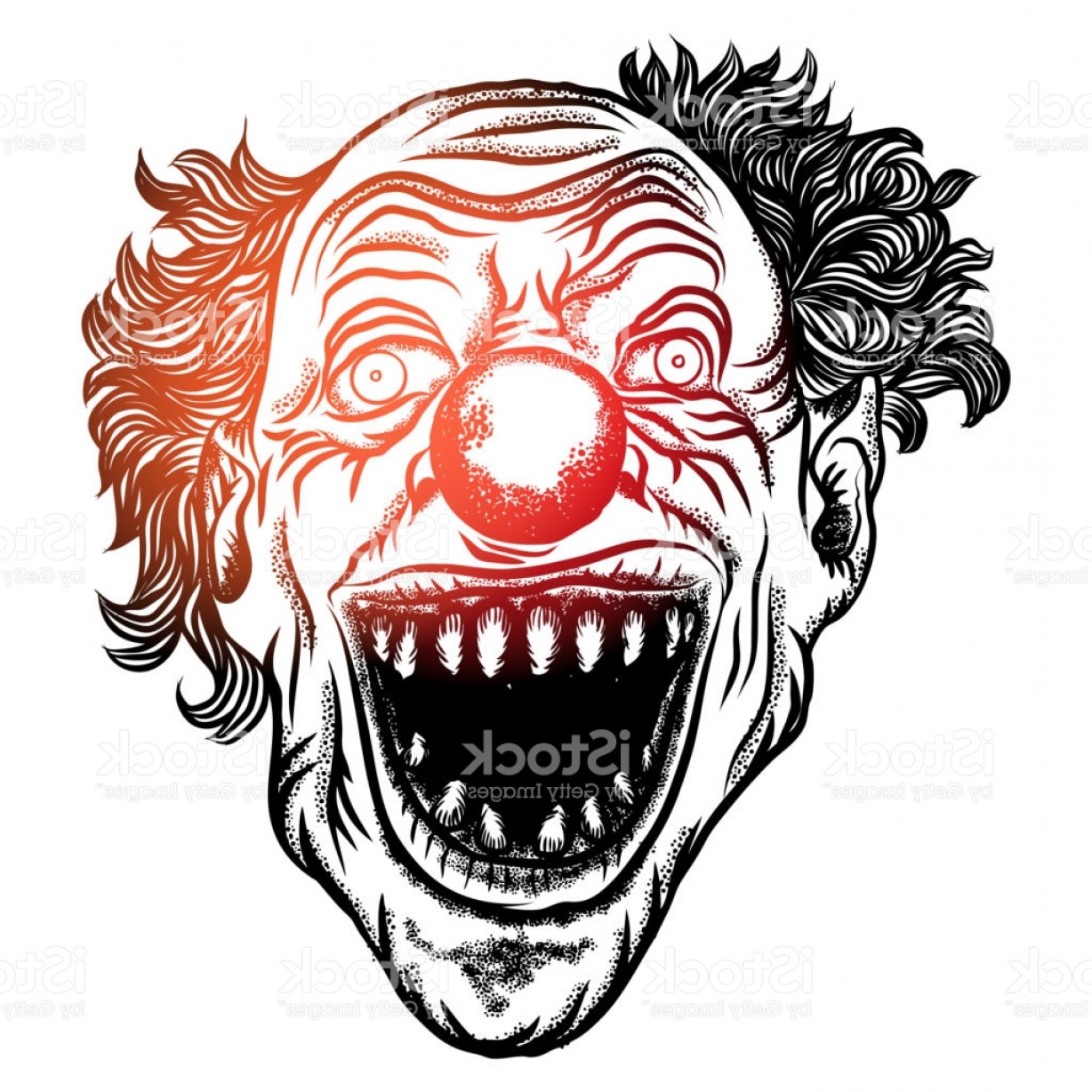 Scary Clown Silhouette at GetDrawings | Free download