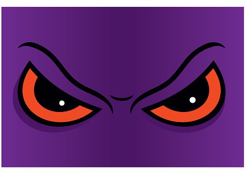494x349 Angry Eyes In Vector Premium Clipart