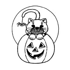 230x230 Top 25 Free Printable Halloween Cat Coloring Pages Online