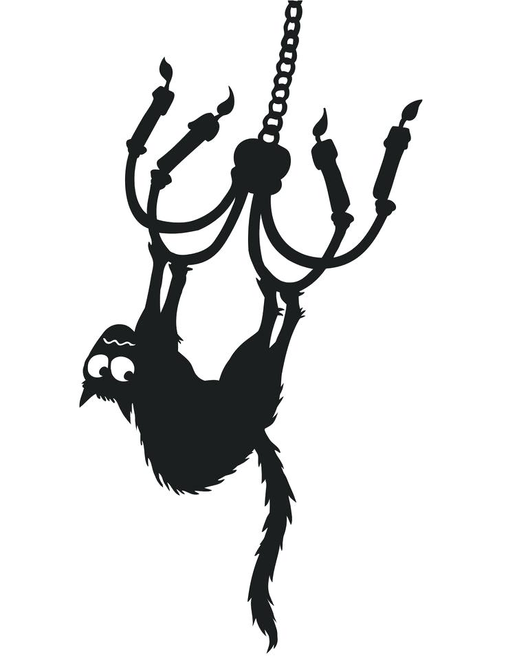 736x953 Halloween Window Silhouettes