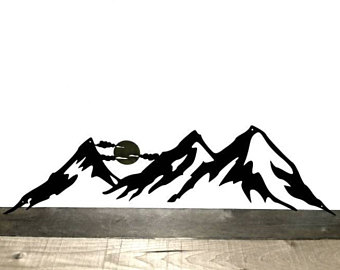 340x270 Mountain Range Art Etsy