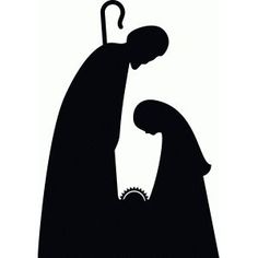 236x236 Nativity Scene Vinyl Decal Oh Holy Night