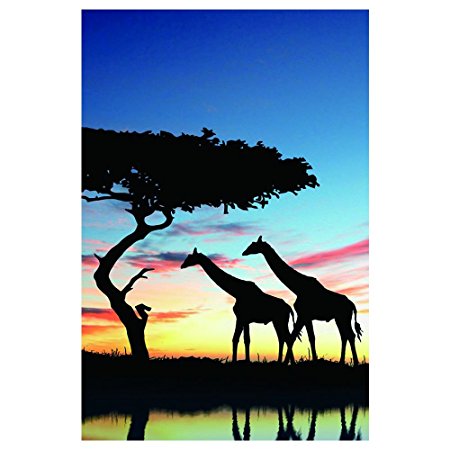450x450 New Modern African Safari Landscape Oil Painting Art Canvas Wild