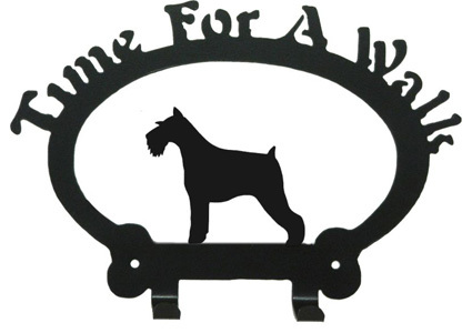 425x300 Schnauzer On Leash Silhouette Clipart Collection