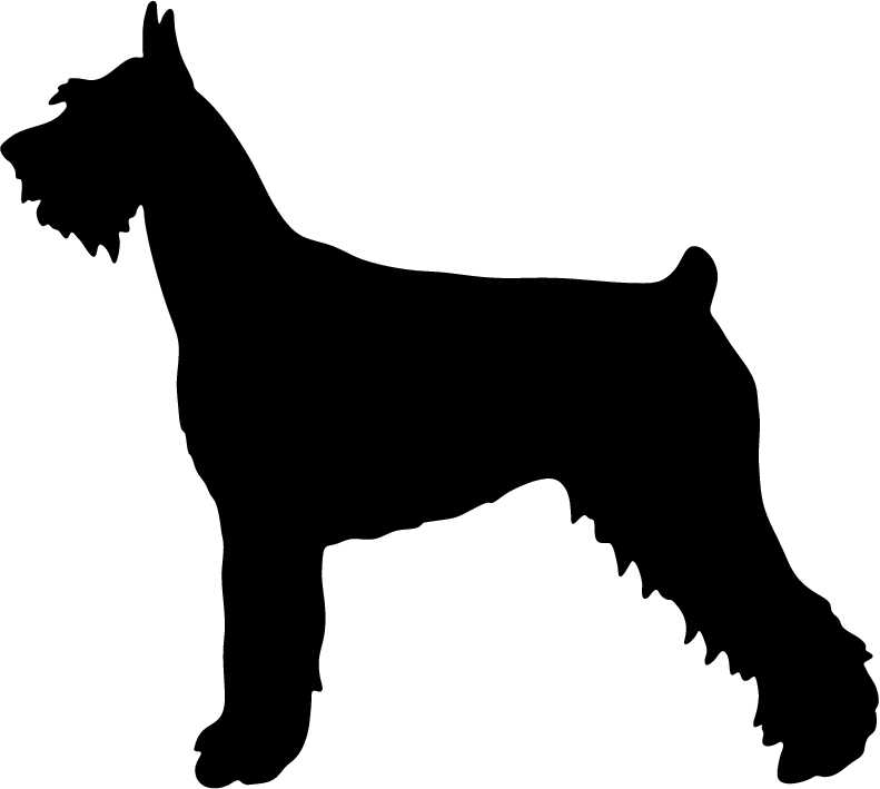 791x709 Free Schnauzer Silhouette Clipart