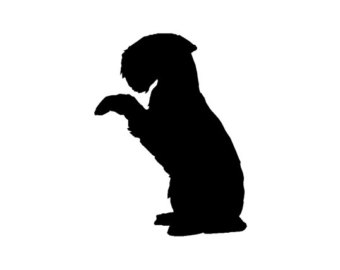 340x270 Schnauzer Silhouette Etsy