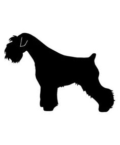 236x283 Schnauzer Face Silhouette