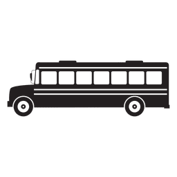 256x256 Flat School Bus Drawing Design