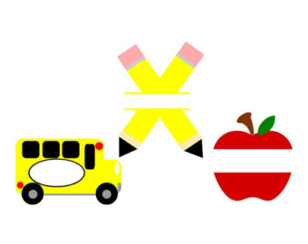 340x270 School Bus, Back To School, Design File, Svg, Dxf, Eps, Cutting
