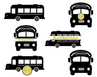 340x270 School Bus Monogram Etsy