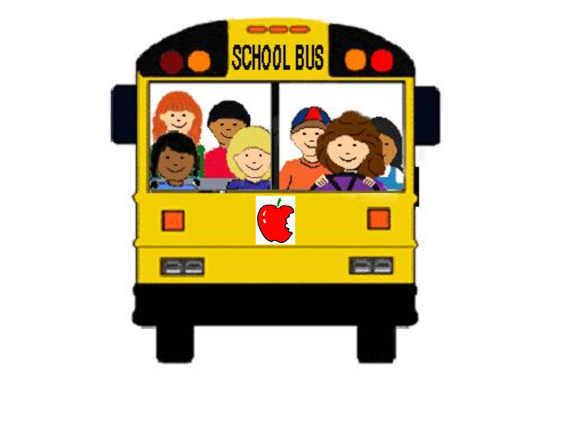 2048x1536 Silhouette Activity Bus Clipart