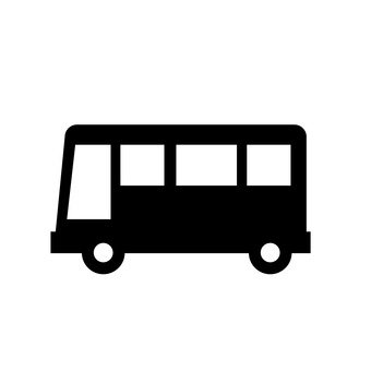 340x340 Free Silhouettes Toy, Silhouette, Bus