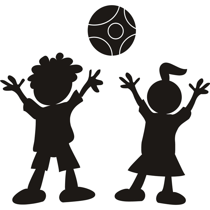 700x700 Children Playing Wall Sticker School Classroom Wall Decal Kids