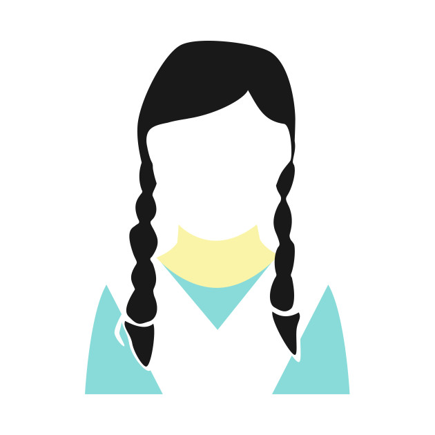 630x630 School Girl Silhouette Design