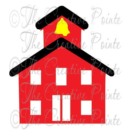 440x451 Free Svg File School House Card Making And Scrapbo Cricut