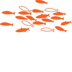 250x250 School Of Fish Rubber Stamp The Beach Book Easy