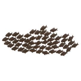 272x272 Wall Decor With A School Of Fish Silhouette. Product Wall