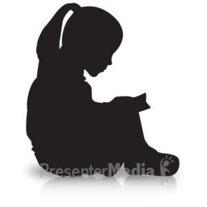 300x300 Boy Reading Silhouette