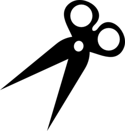 256x268 Scissors Silhouette Clipart I2clipart