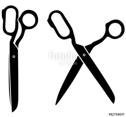 500x465 Silhouette Image Of Opening And Closing Tailors Scissors Stock