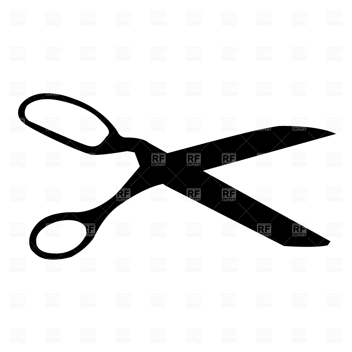1200x1200 Retro Scissors Silhouette Free Download Vector Clip Art Image