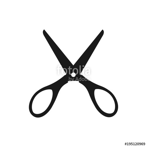 500x500 Silhouette Of Very Open Scissors Stock Image And Royalty Free