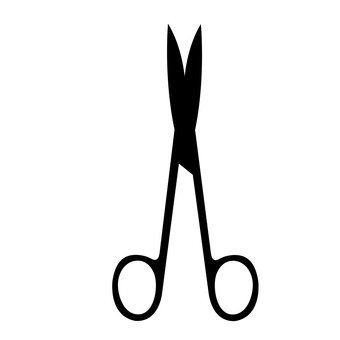 340x340 Free Silhouette Vector Scissors, Icon, Item