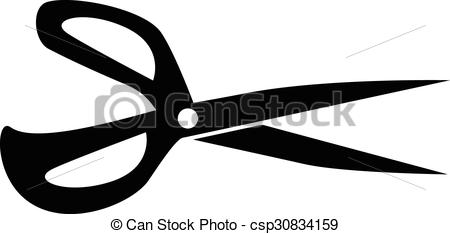 450x234 Scissors Icon Silhouette Simple Symbol Clipart Vector