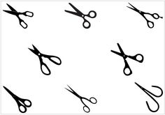 236x165 Scissors Silhouette Vector Pack