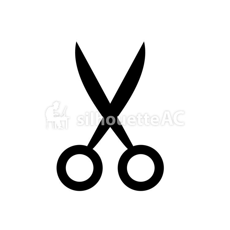 750x750 Free Silhouette Vector Scissors, Icon, Adobe