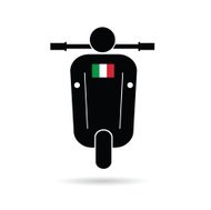 190x189 Scooter Silhouette Premium Clipart