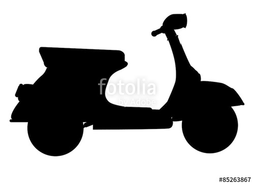 500x364 Scooter Silhouette Stock Image And Royalty Free Vector Files