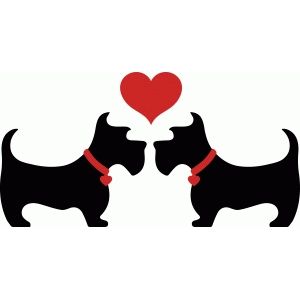 300x300 Silhouette Design Store Love Scottie Dogs Printables