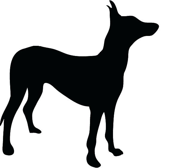 602x561 Dog Silhouette Clip Art