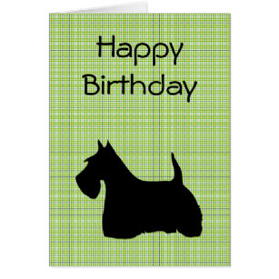 307x307 Scottie Dog Birthday Cards