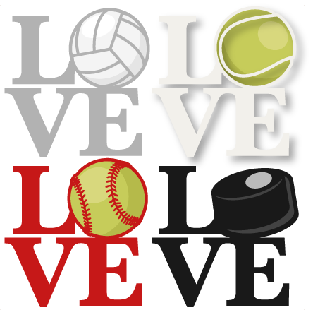 444x439 Love Sports Titles Svg Scrapbook Cut File Cute Clipart Clip Art