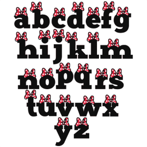 300x300 Polka Dot Bow Alphabet Svg Scrapbook Cut File Cute Clipart Files