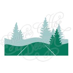 236x236 Christmas Trees Design, Svg Dxf Digital Download File Silhouette