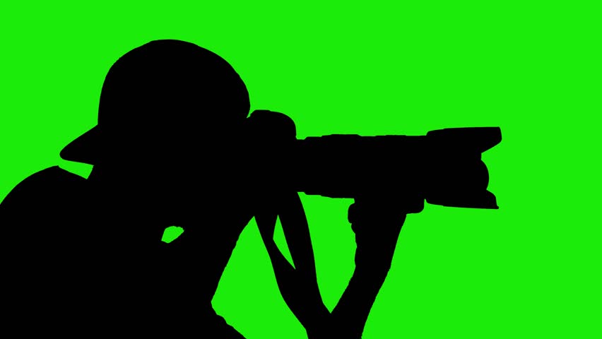 852x480 Silhouette Of Man And Woman Running In Green Screen Background