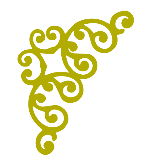 470x538 Silhouette Cut File Corner Scroll Craftisan Studios