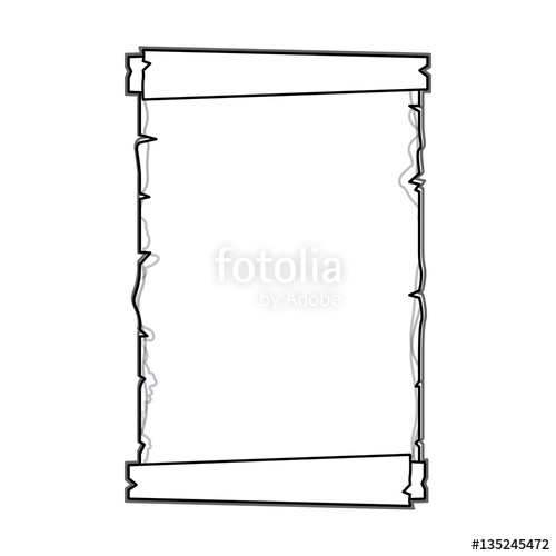 500x500 Silhouette Old Ancient Papyrus Parchment Scroll Vector