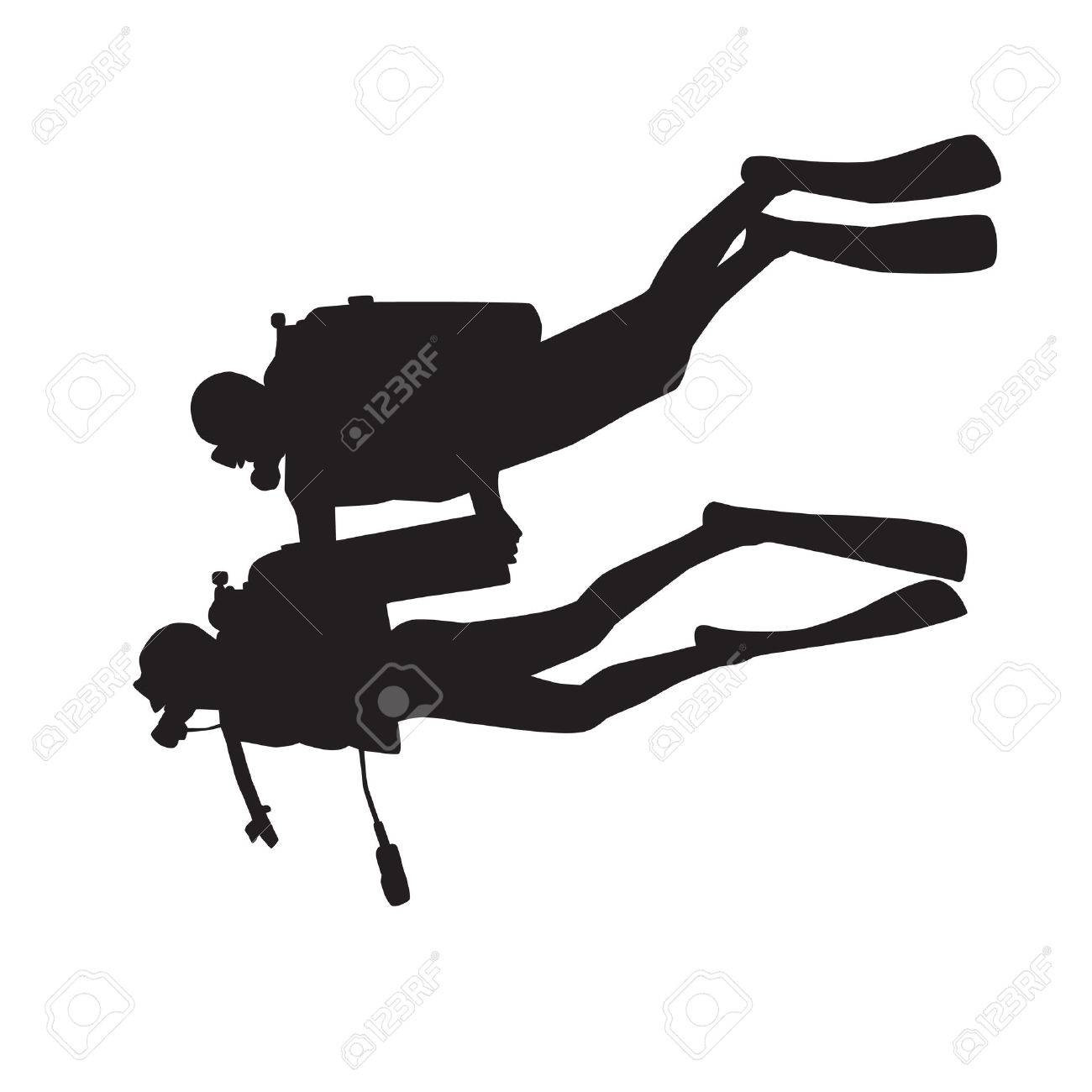 Scuba Diving Silhouette at GetDrawings | Free download