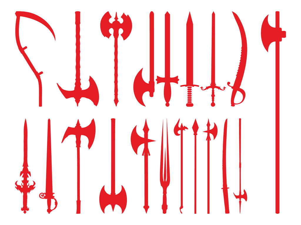 1024x765 Weapon Silhouettes Free Vectors Ui Download