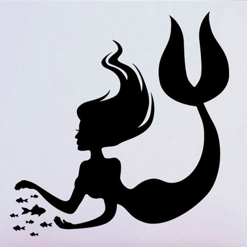 800x800 New Mermaid Beauty Sea Animal Water Nymph Living Room Vinyl