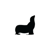 200x200 Shape Shapes Sealion Silhouette Silhouettes Seal Seals Animal