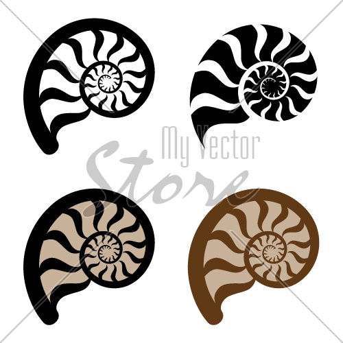 500x500 Vector Shell Silhouette