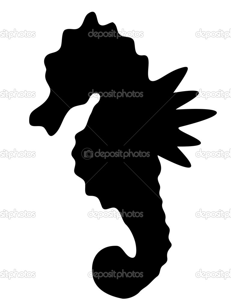 768x1024 Sea Horse Silhouette Clipart Panda