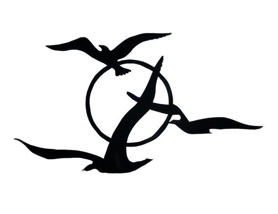 570x438 Seagull Silhouette Clipart